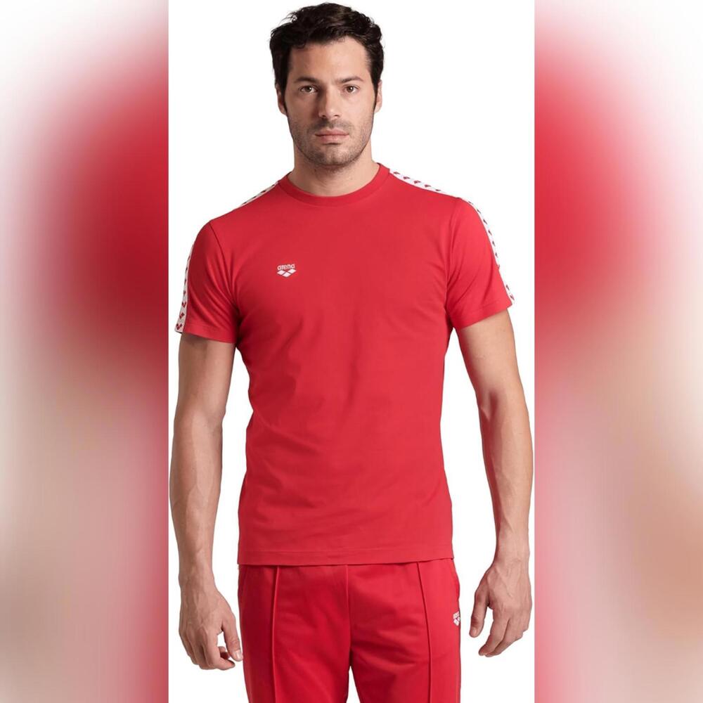 NWT Arena Men's 100% Cotton Slim Fit Short Sleeve T-Shirt, XS